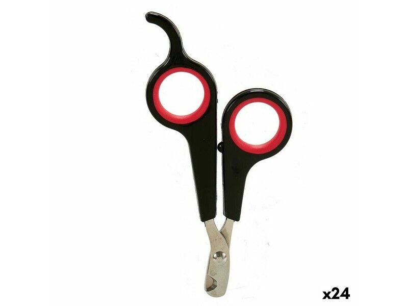Obcinacz do Paznokci Czarny Czerwony 6 x 0,5 x 11,5 cm Zwierzęta (24 Sztuk)