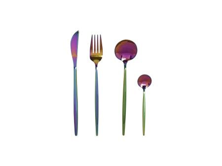 Zastawa stołowa Home ESPRIT Stal nierdzewna 3 x 1,5 x 13 cm 16 Części