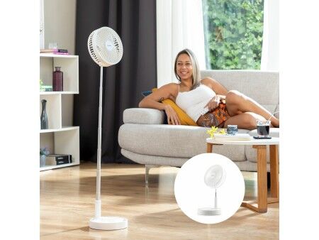 Składany Wentylator Akumulatorowy 3 w 1 Fandle InnovaGoods Ø7,7'' 7200 mAh