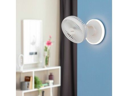 Akumulatorowy wentylator biurkowy z diodami LED FanLed InnovaGoods Ø6,6'' 4000 mAh
