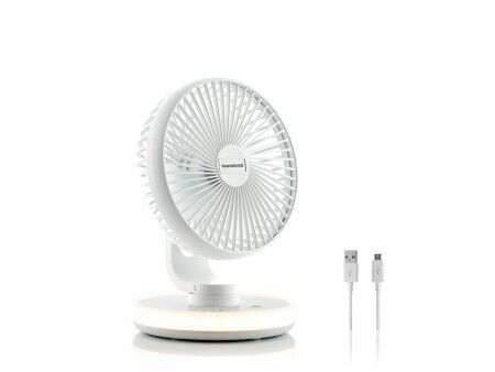 Akumulatorowy wentylator biurkowy z diodami LED FanLed InnovaGoods Ø6,6'' 4000 mAh