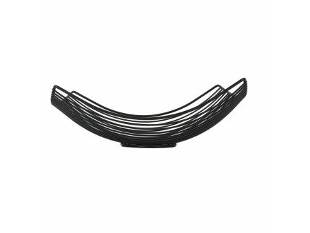 Miska na Owoce Confortime Czarny Metal 31 x 23 x 10 cm (12 Sztuk)