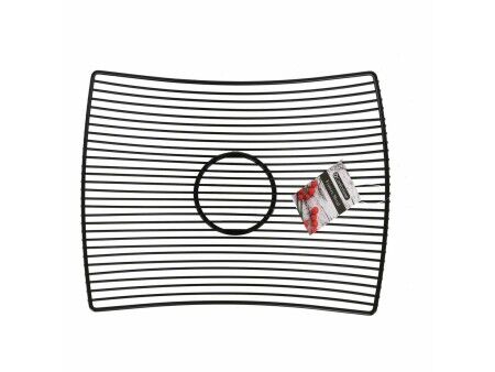 Miska na Owoce Confortime Czarny Metal 31 x 23 x 10 cm (12 Sztuk)