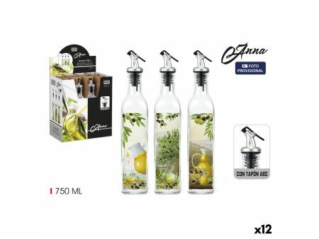 Buteleczka na oliwę Anna Szkło 750 ml (12 Sztuk)