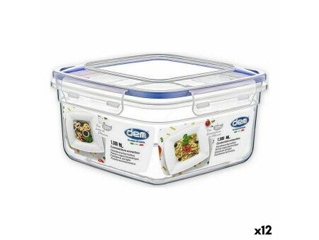 Hermetyczne pudełko na lunch Dem 1,5 L 18 x 18 x 10 cm (12 Sztuk)