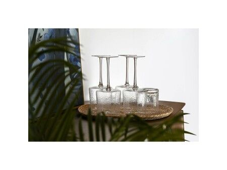 Zestaw kubków Home ESPRIT Przezroczysty Szkło 9,6 x 9,6 x 22,5 cm (6 Sztuk)