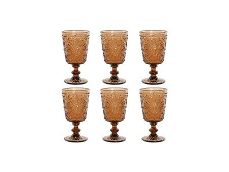 Zestaw kubków Home ESPRIT Szkło 8,5 x 8,5 x 16,3 cm (6 Sztuk)