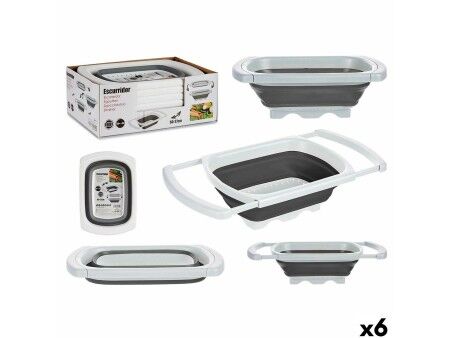 Sitko Kinvara CH43223-4 Biały Szary polipropylen TPR 60 x 26 x 12 cm 39,5 x 4,5 x 26 cm (6 Sztuk)