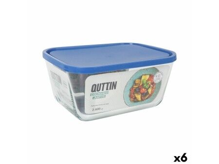 Pojemnik na Lunch Inde Frigo Prostokątny 2,6 L (6 Sztuk)