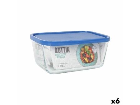 Pojemnik na Lunch Inde Frigo Prostokątny 1,38 L (6 Sztuk)