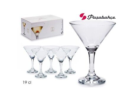 Kieliszek do koktajli Pasabahce 1002401-44410 Przezroczysty Szkło 190 ml 33 x 15 x 22 cm 10,7 x 13,5 cm 6 Części