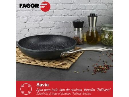Patelnia Fagor Savia Kute aluminium Szary Ø 24 cm