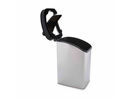 Kosz na Śmieci Berilo D085-1 Srebrzysty Plastikowy 12 L Ruchome (6 Sztuk)