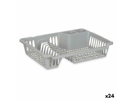 Ociekacz do Naczyń Kinvara YMA04 1098 01 Srebrzysty 40 x 8 x 29,5 cm (24 Sztuk)