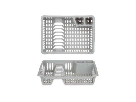 Ociekacz do Naczyń Kinvara YMA04 1098 01 Srebrzysty 40 x 8 x 29,5 cm (24 Sztuk)