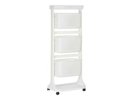 Wózek na Warzywa Kinvara TP-749 Biały polipropylen Plastikowy 33 x 112 x 41 cm
