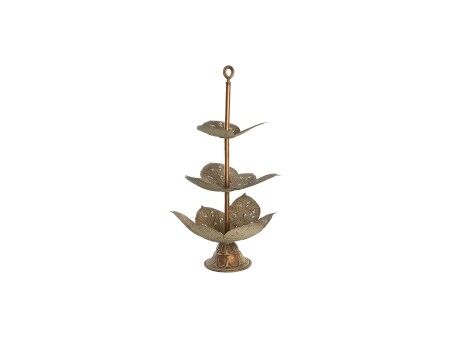 Miska na Owoce DKD Home Decor Złoty Metal 42 x 42 x 80 cm