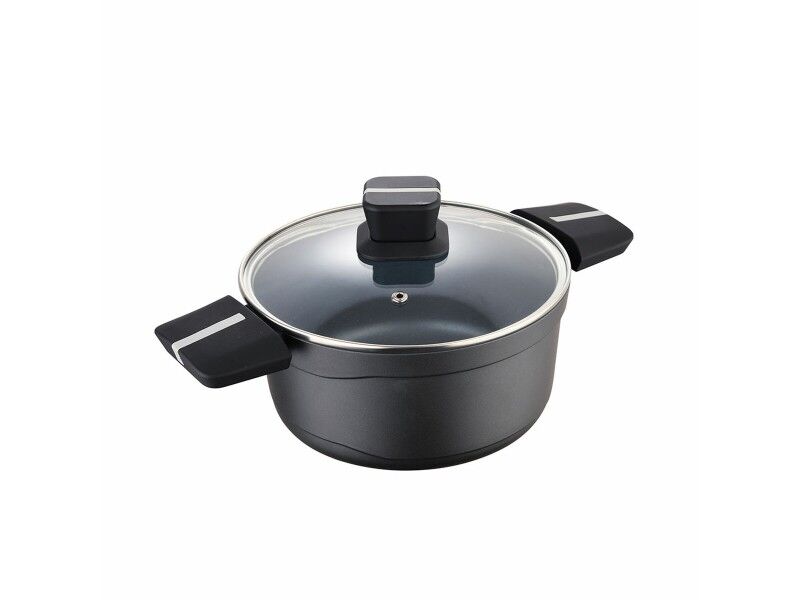 Garnek z Pokrywką San Ignacio Bistro SG6426 Czarny matowy Ø 24 x 12 cm 4 L