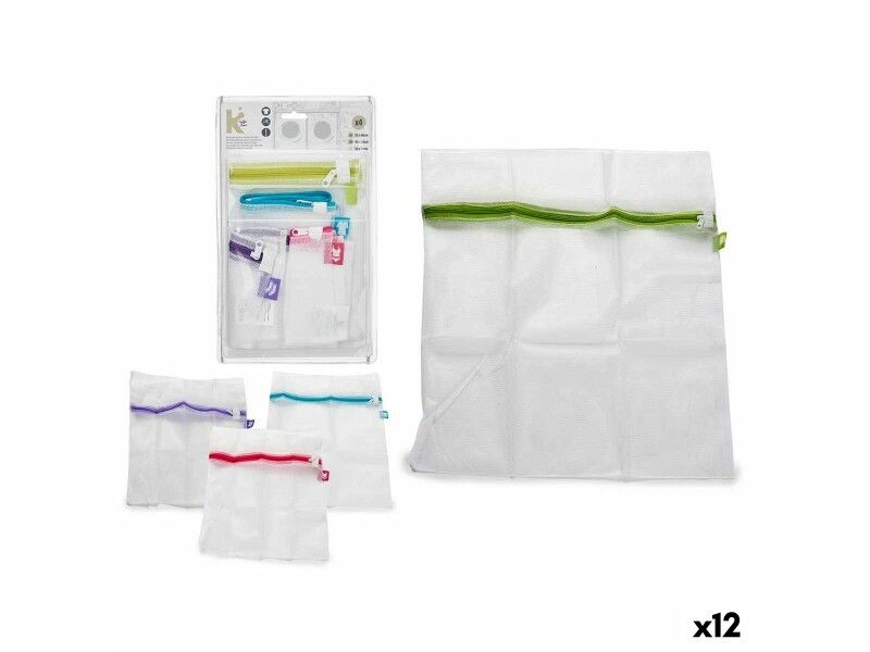 Zestaw toreb Pralka Wielokolorowy Plastikowy (12 Sztuk)