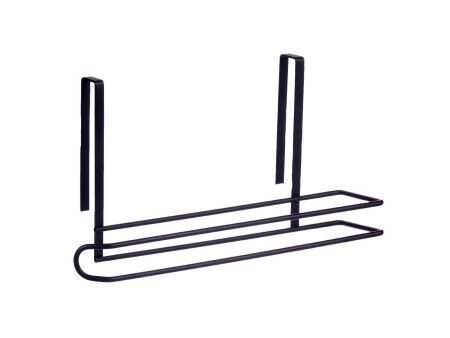 Uchwyt na papier kuchenny Kinvara W6128-6 PDQ Czarny Żelazo 34 x 17,3 x 10,5 cm (8 Sztuk)