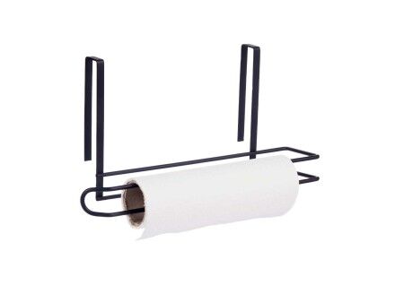 Uchwyt na papier kuchenny Kinvara W6128-6 PDQ Czarny Żelazo 34 x 17,3 x 10,5 cm (8 Sztuk)