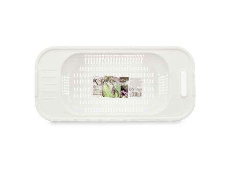 Ociekacz Kinvara 04 1314 Biały Plastikowy 47 x 9,5 x 22 cm (24 Sztuk)