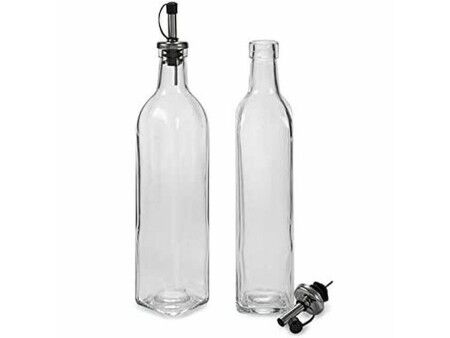 Zestaw do oliwy i octu Vivalto WJ6079-L Przezroczysty Szkło 2 x 50 ml 5,7 x 29,5 x 5,7 cm (12 Sztuk)
