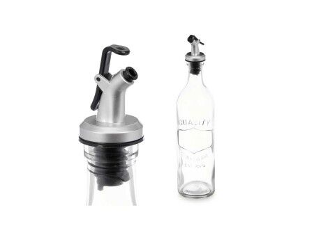 Buteleczka na oliwę Vivalto YHP-SZ57A/TH12 Przezroczysty Szkło Z reliefem 500 ml (24 Sztuk)