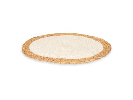 Podkładki na stół Kinvara TS23885-W Biały Bawełna Wodorosty 35 x 0,6 x 35 cm (24 Sztuk)
