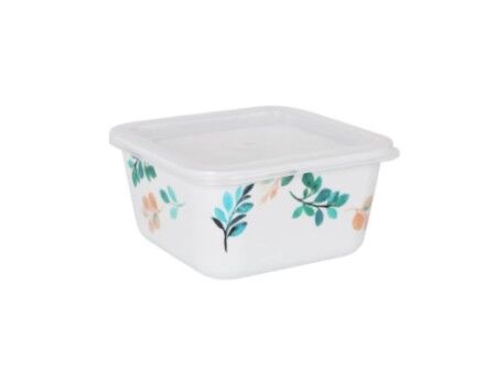 Kwadratowe pudełko na lunch z pokrywką La Mediterránea Alba Melamina 11 x 11 x 5,5 cm (24 Sztuk)