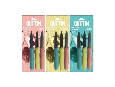 Zestaw noży Quttin Samba 3 Części 19,5 x 2 x 1 cm (12 Sztuk)