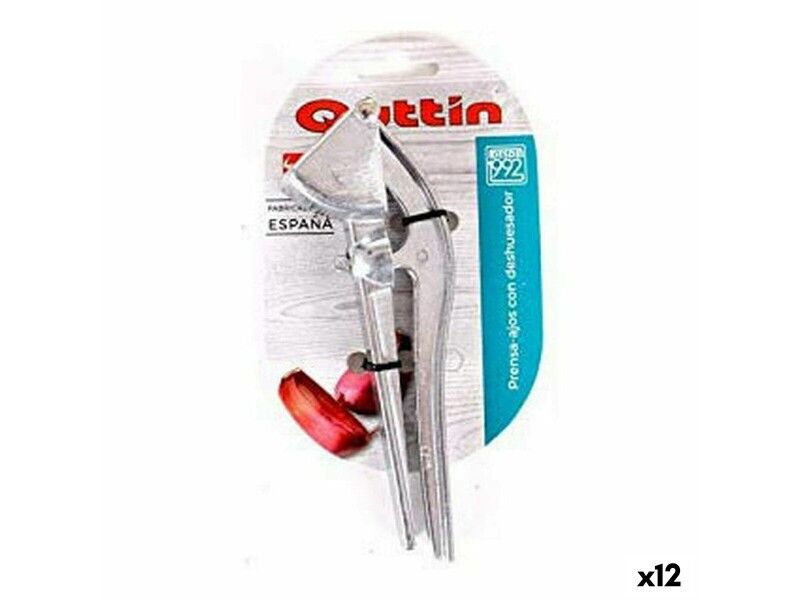 Praska do czosnku z drylownicą Quttin 46527 16 x 6 x 3 cm (12 Sztuk)