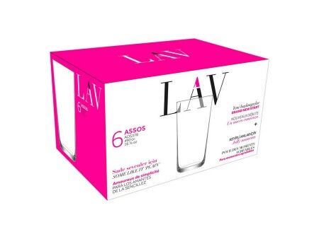 Zestaw kieliszków LAV Assos 490 ml 6 Części (8 Sztuk)