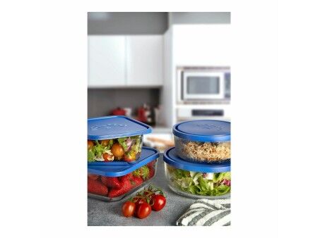Pojemnik na Lunch Borgonovo Igloo Niebieski 2,2 L (6 Sztuk) (Ø 22cm)