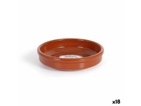 Garnek Azofra Terakota 20 x 20 x 4 cm (18 Sztuk)