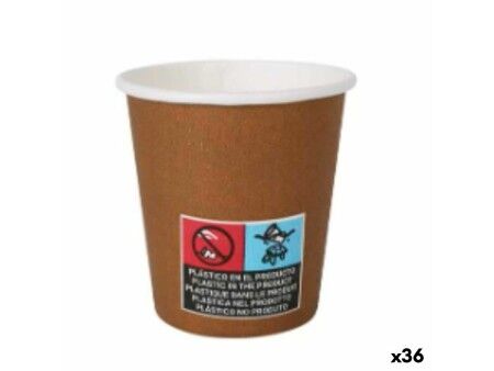 Zestaw kieliszków Algon Karton Jednorazowe Brązowy 36 Sztuk 80 ml (50 Części)