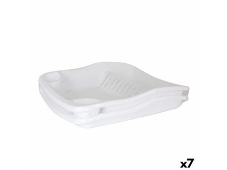 Ociekacz do Naczyń Dem Bloom Plastikowy Biały 48 x 40 x 11,5 cm (7 Sztuk)
