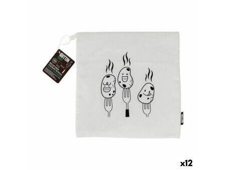 Torba do gotowania ziemniaków Quttin 27,5 x 28,5 cm Mikrofalówka (12 Sztuk)