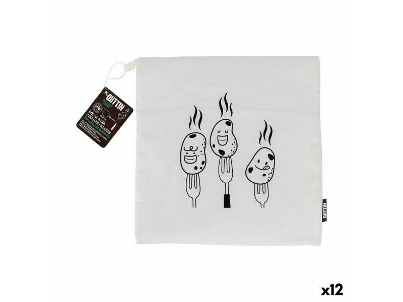 Torba do gotowania ziemniaków Quttin 27,5 x 28,5 cm Mikrofalówka (12 Sztuk)