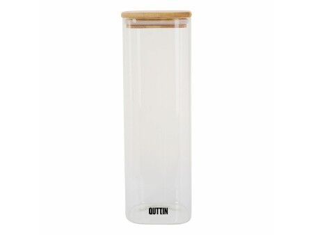 Łódź Quttin Bambus Kwadratowy 1,3 L 8 x 27 cm (12 Sztuk)