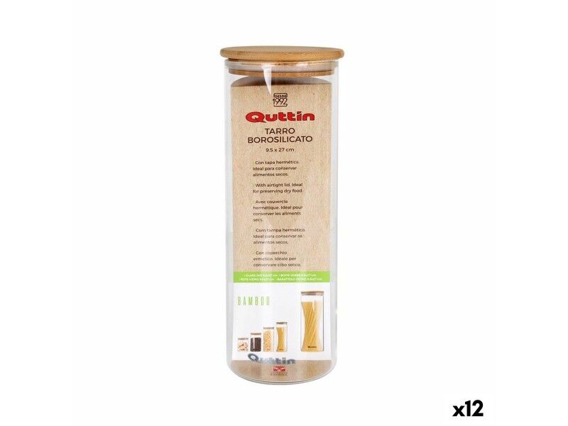 Soik Quttin Silikon Szkło borokrzemowe 1,55 L 10,2 x 28 cm (12 Sztuk)