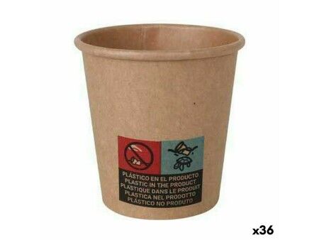 Zestaw kieliszków Algon Jednorazowe papier pakowy 50 Części 80 ml (36 Sztuk)