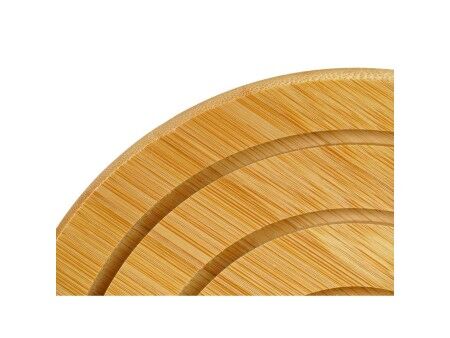 Podkładki na stół Kinvara 897 Naturalny Bambus Okrągły 19 x 1 x 19 cm (24 Sztuk)