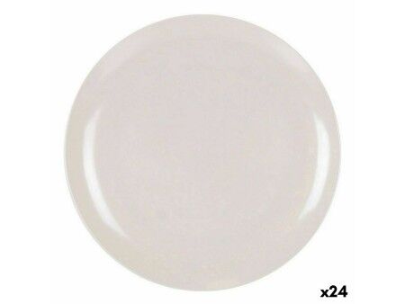 Miska do Sałatki La Mediterránea Melamina Biały 25 x 1,5 cm (24 Sztuk)