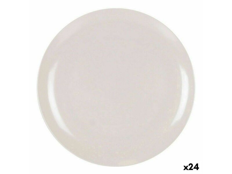 Miska do Sałatki La Mediterránea Melamina Biały 25 x 1,5 cm (24 Sztuk)