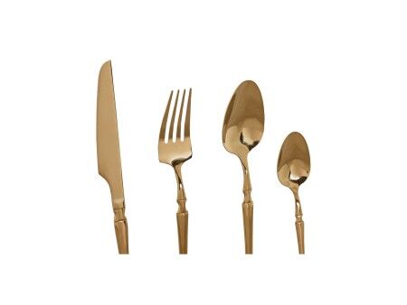 Zastawa stołowa Home ESPRIT Złoty Stal nierdzewna 3 x 1,5 x 15 cm 16 Części