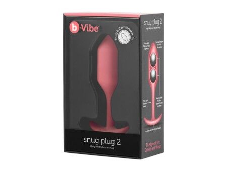 Zatyczka Analna B-Vibe 2 Pomarańczowy Koral