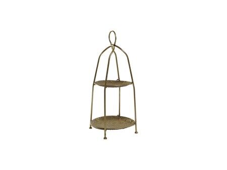 Miska na Owoce Home ESPRIT Złoty Metal 36,5 x 36,5 x 61 cm