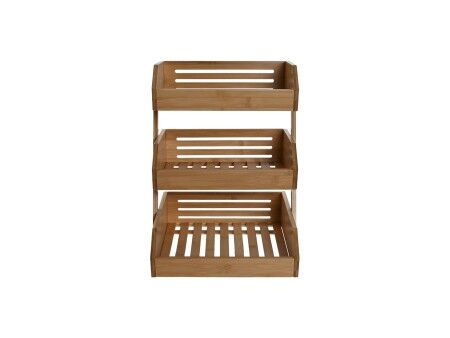 Miska na Owoce Home ESPRIT Naturalny Bambus 30 x 33 x 41 cm