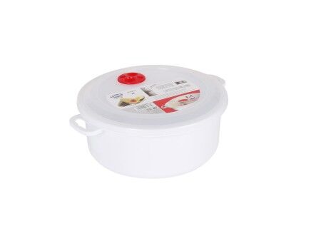 Lunch Box z pokrywką do kuchenki mikrofalowej Dem 3 L 28 x 23 x 10 cm (12 Sztuk)